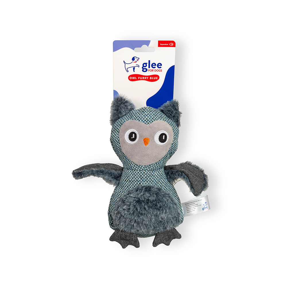 Glee Owl Furry Belly Μπλε