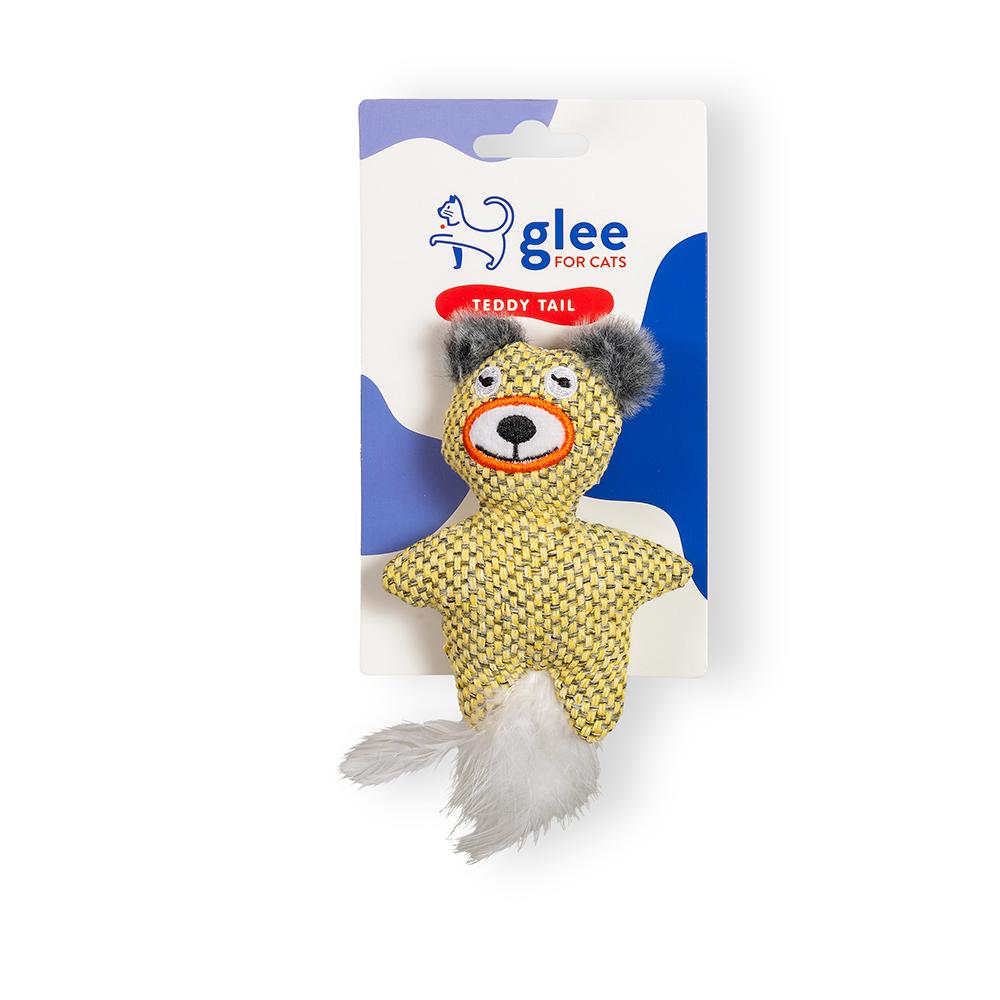 Glee Teddy Feather Tail Κίτρινο